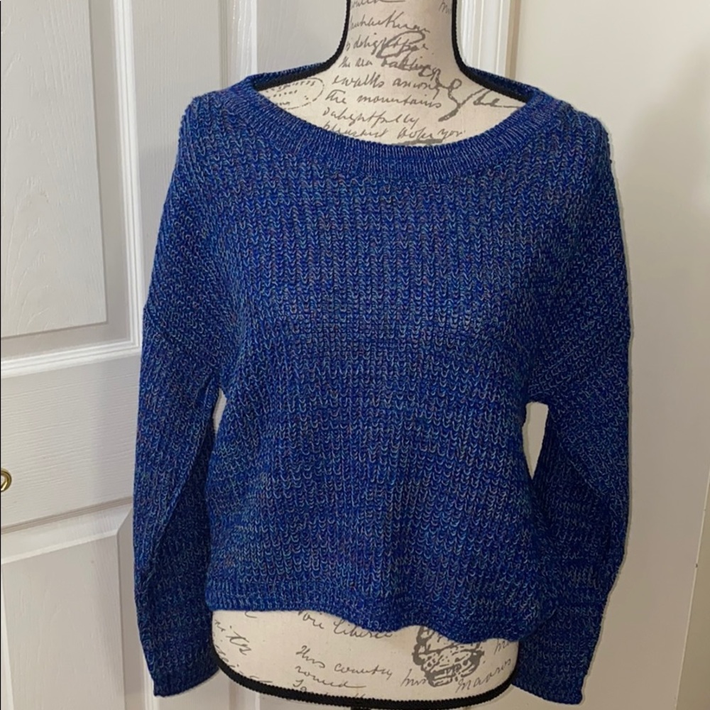 Express Cable Split Back Sweater
